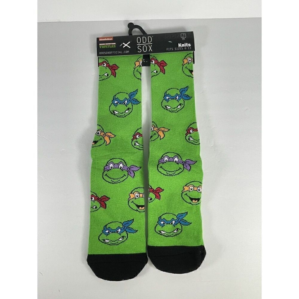 Teenage Mutant Ninja Turtles Socks | Made by Oddsox | TMNT, Unisex Crew 6-13